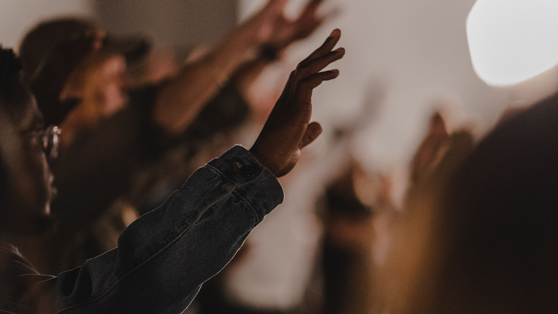 Congregation in worship